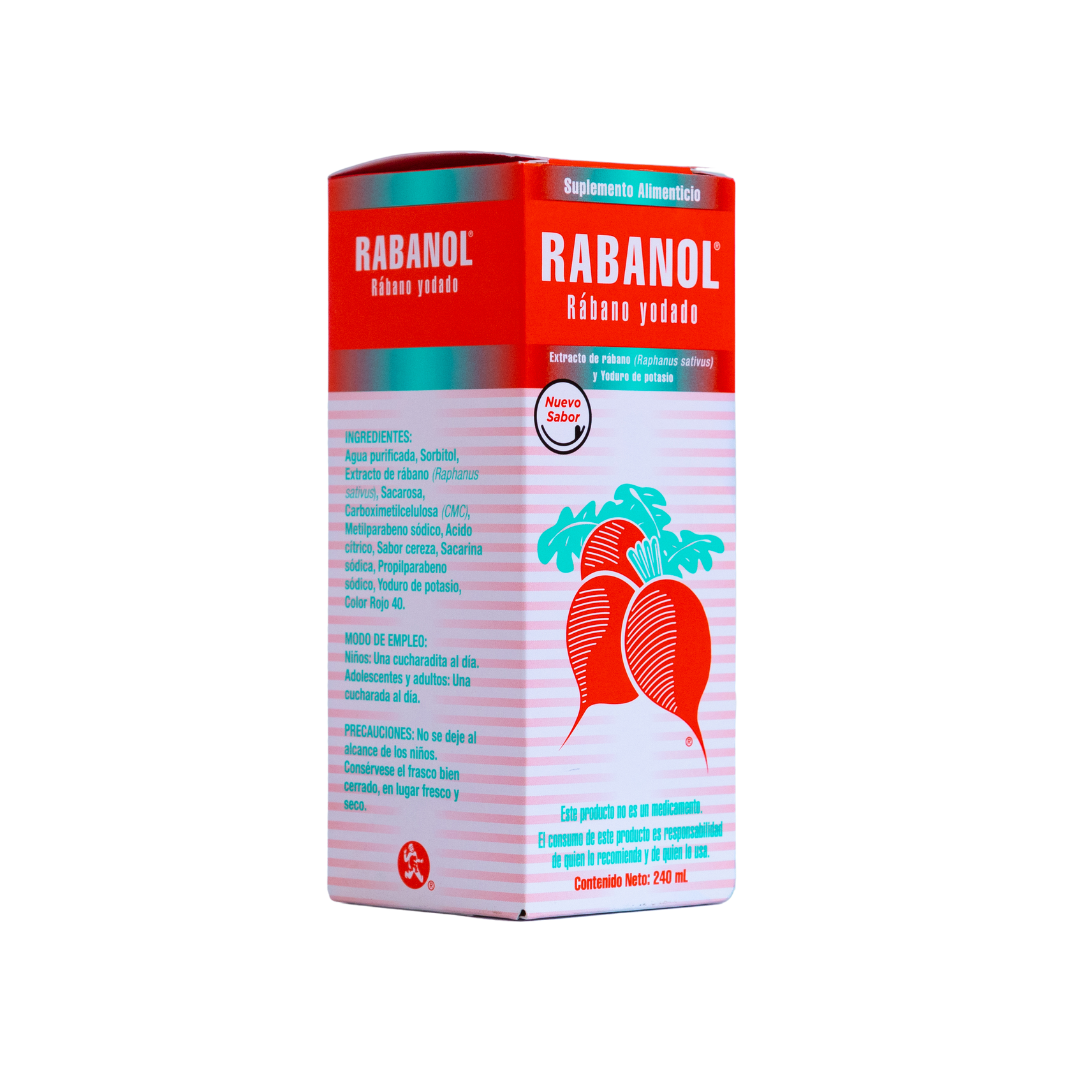 4 piezas - RABANOL - Rábano yodado