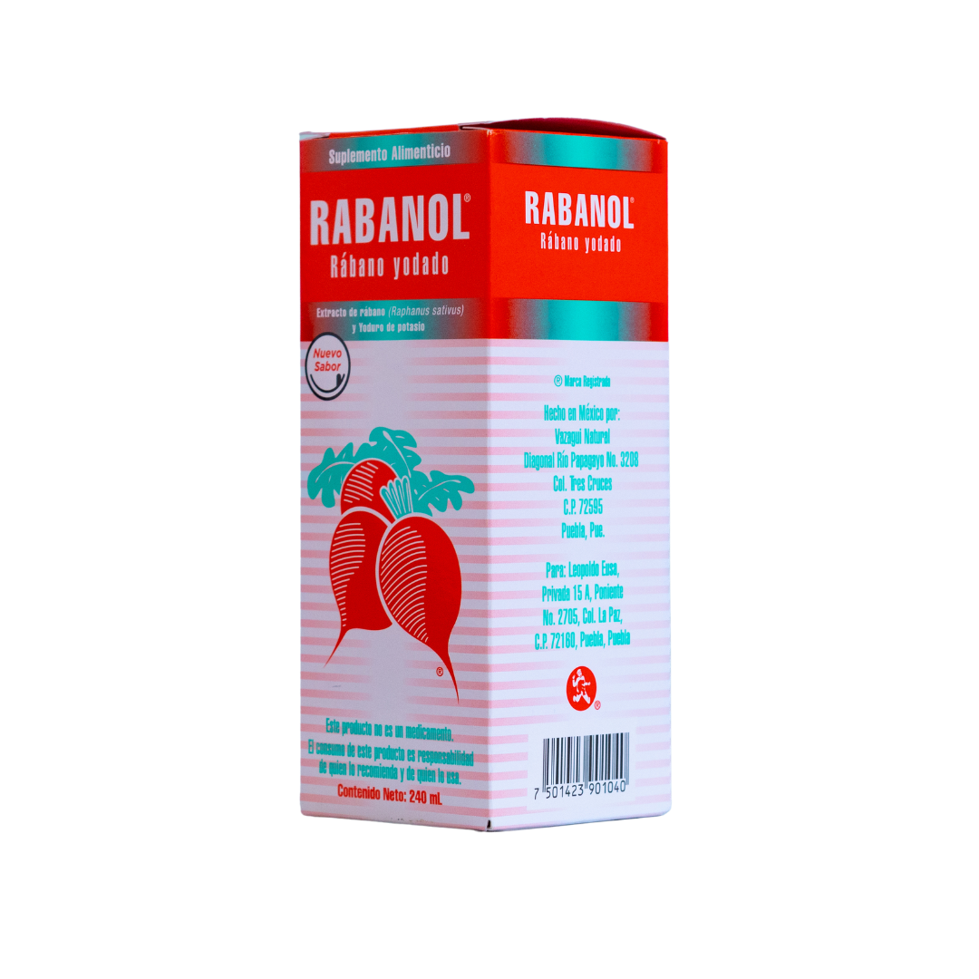4 piezas - RABANOL - Rábano yodado