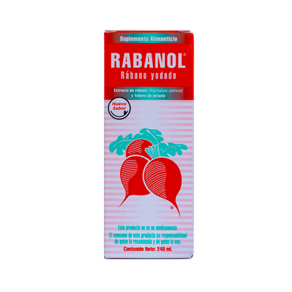 4 piezas - RABANOL - Rábano yodado
